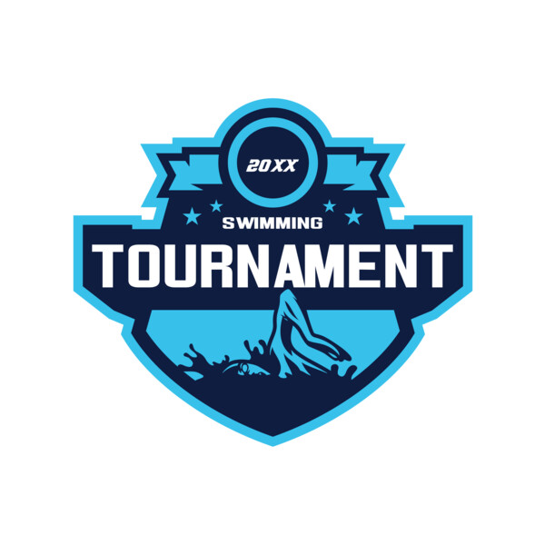 Swimming Tournament logo template Thumbnail